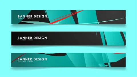 Simple abstract geometric banners with simple geometric banner spray vector b Illustrazione stock