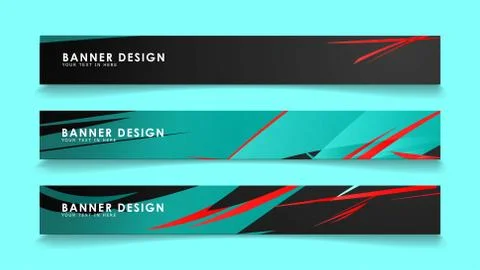 Simple abstract geometric banners with simple geometric banner spray vector b Illustrazione stock
