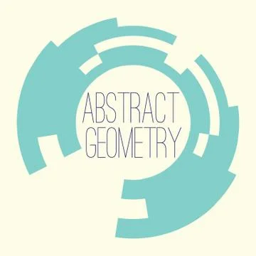 Simple abstract geometry figure for your text, logo Stock Illustration