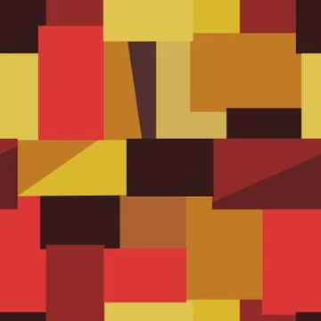 Simple abstract geometry square shapes repeat vector pattern Illustrazione stock