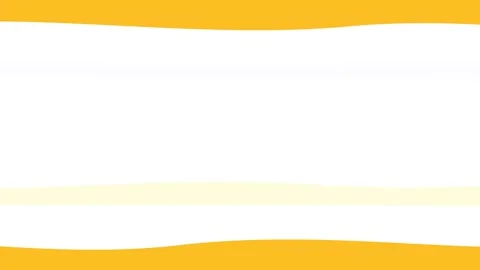 A simple abstract graphic consisting of horizontal yellow stripes on a whit.. Stock Footage 346794267