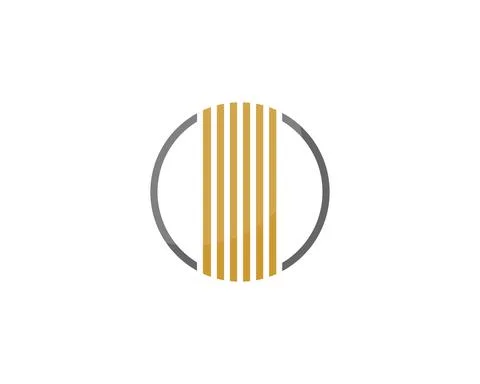 Simple abstract guitar strings with golden colors Stock Illustration