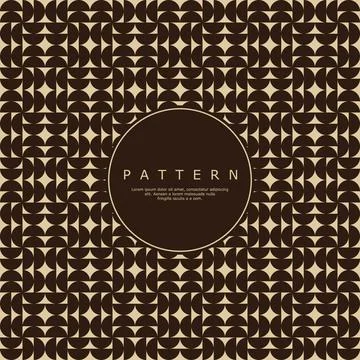 Simple abstract half circle seamless pattern design vector. Retro circle pattern イラスト素材