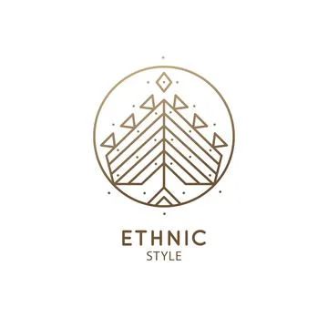 Simple abstract logo plant Stock Illustration