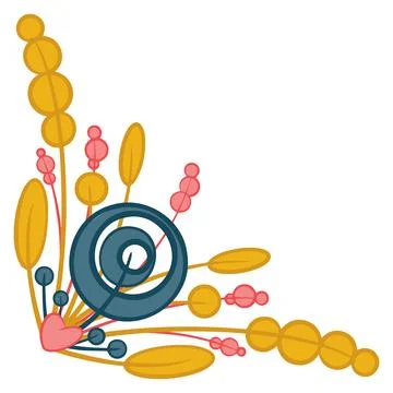 Simple abstract Love decor. Elements for banners and cards. Stock Illustration