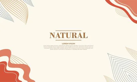 Simple abstract natural flat design background Stock Illustration