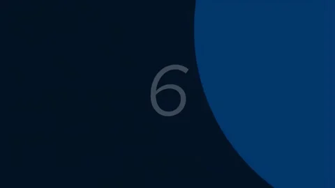 Simple abstract number nine reveal on clean gradient circle background Stock Footage 342207184