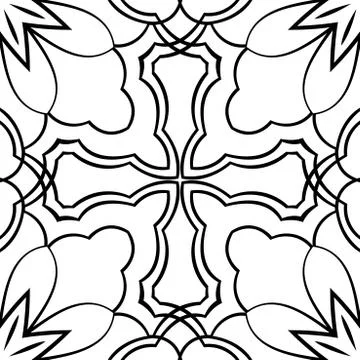 Simple abstract ornament. Stock Illustration