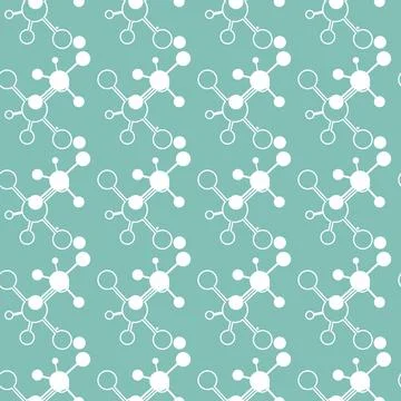 Simple abstract pattern. Vector seamless pattern with crystal lattice. Mole.. Stock Illustration