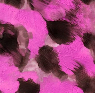 Simple abstract pink and black watercolor. Animal print. Stock Illustration