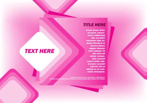 Simple abstract pink paper background Illustrazione stock