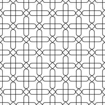 A simple abstract seamless geometrical texture design. Stock Illustration