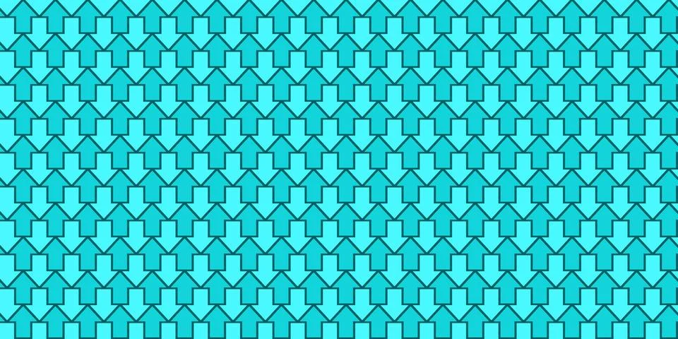 Simple Abstract Seamless Pattern With Arrows Vector Illustration Art Stock Illustration
