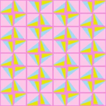 Simple abstract seamless pattern. Colorful accent for any surface. Stock Illustration