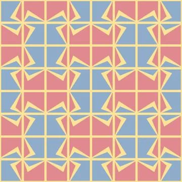 Simple abstract seamless pattern. Colorful accent for any surface. Stock Illustration