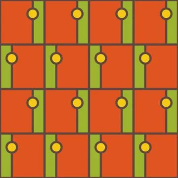 Simple abstract seamless pattern. Colorful accent for any surface. Stock Illustration