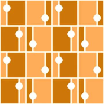 Simple abstract seamless pattern. Colorful accent for any surface. Stock Illustration