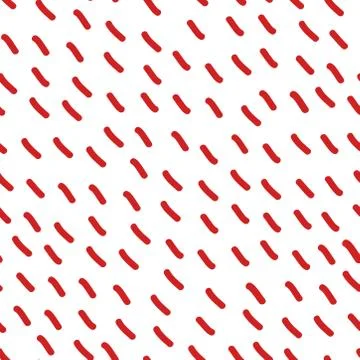 Simple abstract seamless pattern with stripes. Holiday theme in red for wrapping Illustrazione stock