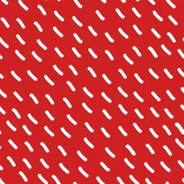 Simple abstract seamless pattern with stripes. Holiday theme in red for wrapping Stock Illustration