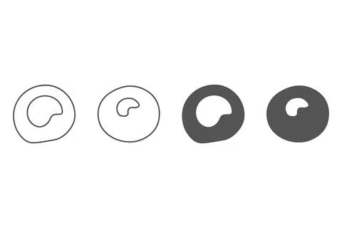 Simple abstract shape design set Stock Illustration