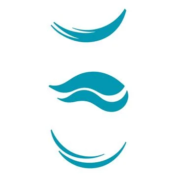 Simple abstract shape design set Stock Illustration