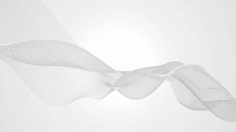 Simple abstract white wavy trendy beautiful white curve background Stock Footage 113801539