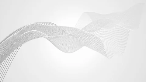 Simple abstract white wavy trendy beautiful white curve background Stock Footage 113801927