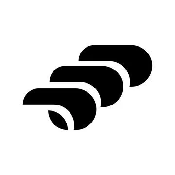 Simple abstract wind blowing logo Illustrazione stock