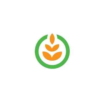 Simple Agriculture Logo Vector 스톡 일러스트