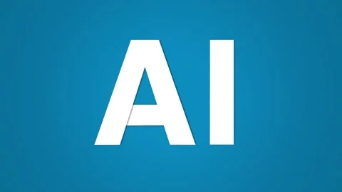 A simple AI shape with color paint in blue wall Stock Footage 290091148