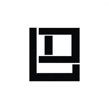 Simple AL, KLA, LAD initials company logo Illustrazione stock