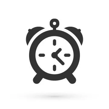 Simple alarm clock icon Stock Illustration