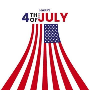 Simple American flag pattern background. 4th of July celebration concept. U.. Stock Illustration