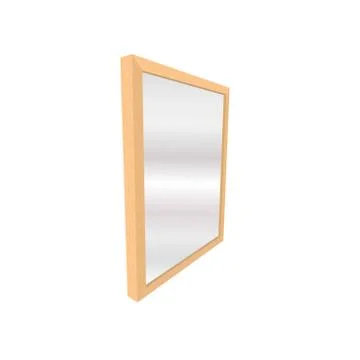 Simple and classic mirror vector icon Stock Illustration