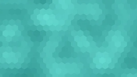 Simple and classy Cyan hexagonal shape tiles background Stock Footage 296311663
