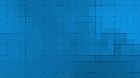 Simple and classy square box pattern Royal blue minimal geometric background Stock Footage 296088204