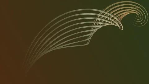 Simple and classy twisted and swirl pattern slow motion minimal background Stock Footage 296056660