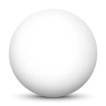 Simple and Clean Beautiful Vector Sphere with White Surface Illustrazione stock