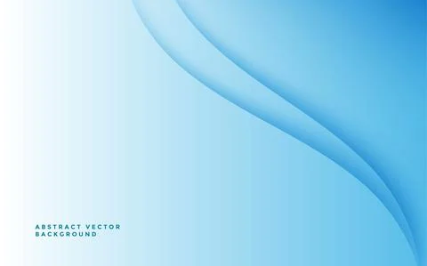 Simple and clean blue gradient abstract wave background vector illustration Illustrazione stock