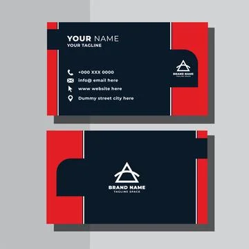 Simple And Clean Creative Business Card Stock Illustration