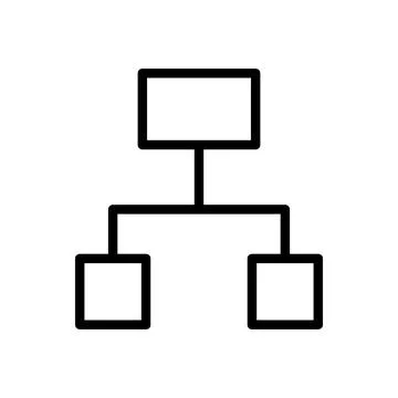 Simple and Clear Flowchart Structure for Diagram Creation and Planning 스톡 일러스트