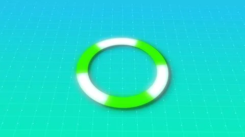 SIMPLE AND CLEN LOADING ANIMATION WITH DIGITAL DOTS GRID MOVING IN BG. MODE.. Stock Illustration