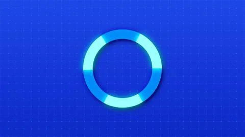 SIMPLE AND CLEN LOADING ANIMATION WITH DIGITAL DOTS GRID MOVING IN BG. MODE.. 스톡 일러스트