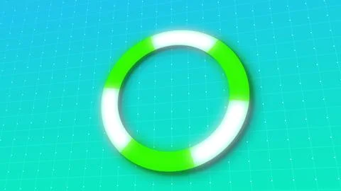 SIMPLE AND CLEN LOADING ANIMATION WITH DIGITAL DOTS GRID MOVING IN BG. MODE.. 스톡 일러스트