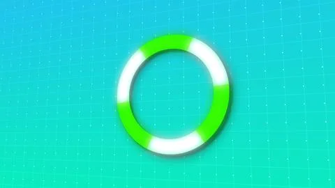 SIMPLE AND CLEN LOADING ANIMATION WITH DIGITAL DOTS GRID MOVING IN BG. MODE.. 스톡 일러스트