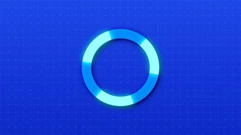 SIMPLE AND CLEN LOADING ANIMATION WITH DIGITAL DOTS GRID MOVING IN BG. MODE.. 스톡 일러스트