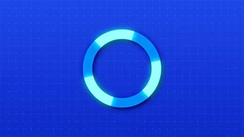 SIMPLE AND CLEN LOADING ANIMATION WITH DIGITAL DOTS GRID MOVING IN BG. MODE.. 스톡 일러스트