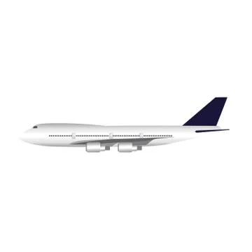 Simple and cool airplane icon Stock Illustration