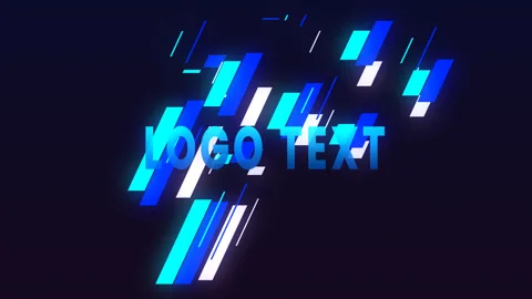 Simple and cool logo reveal text animation Stock Footage 329802672