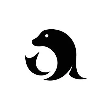 Simple and cool seal logo Stock Illustration